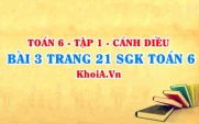Bài 3 trang 21 SGK Toán 6 tập 1 Cánh Diều